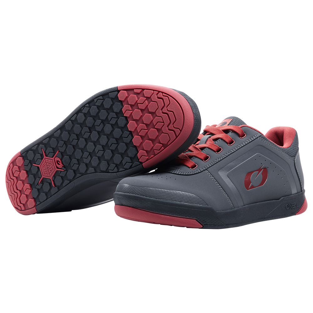 Chaussures VTT O'NEAL PINNED FLAT Gris/Rouge