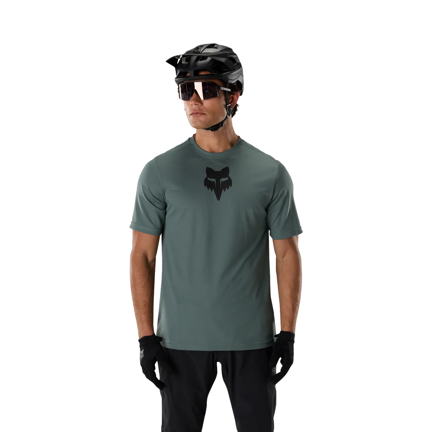 Maillot FOX RANGER FOX HEAD Manches Courtes Vert Sauge