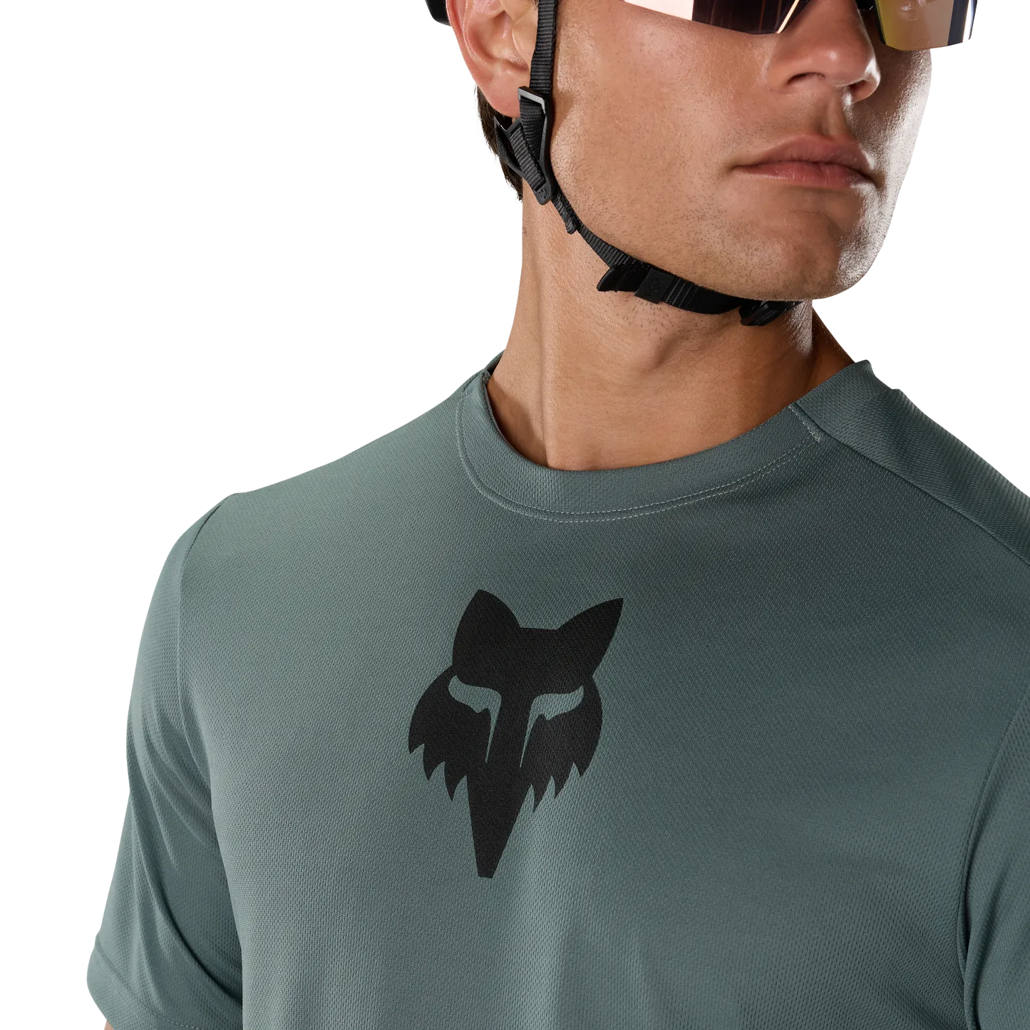 Maillot FOX RANGER FOX HEAD Manches Courtes Vert Sauge