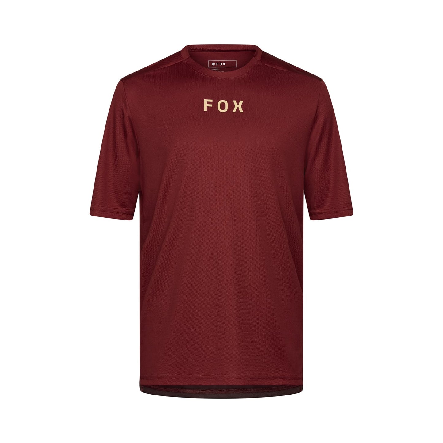 Maillot FOX RANGER WORDMARK Manches Courtes Bordeaux