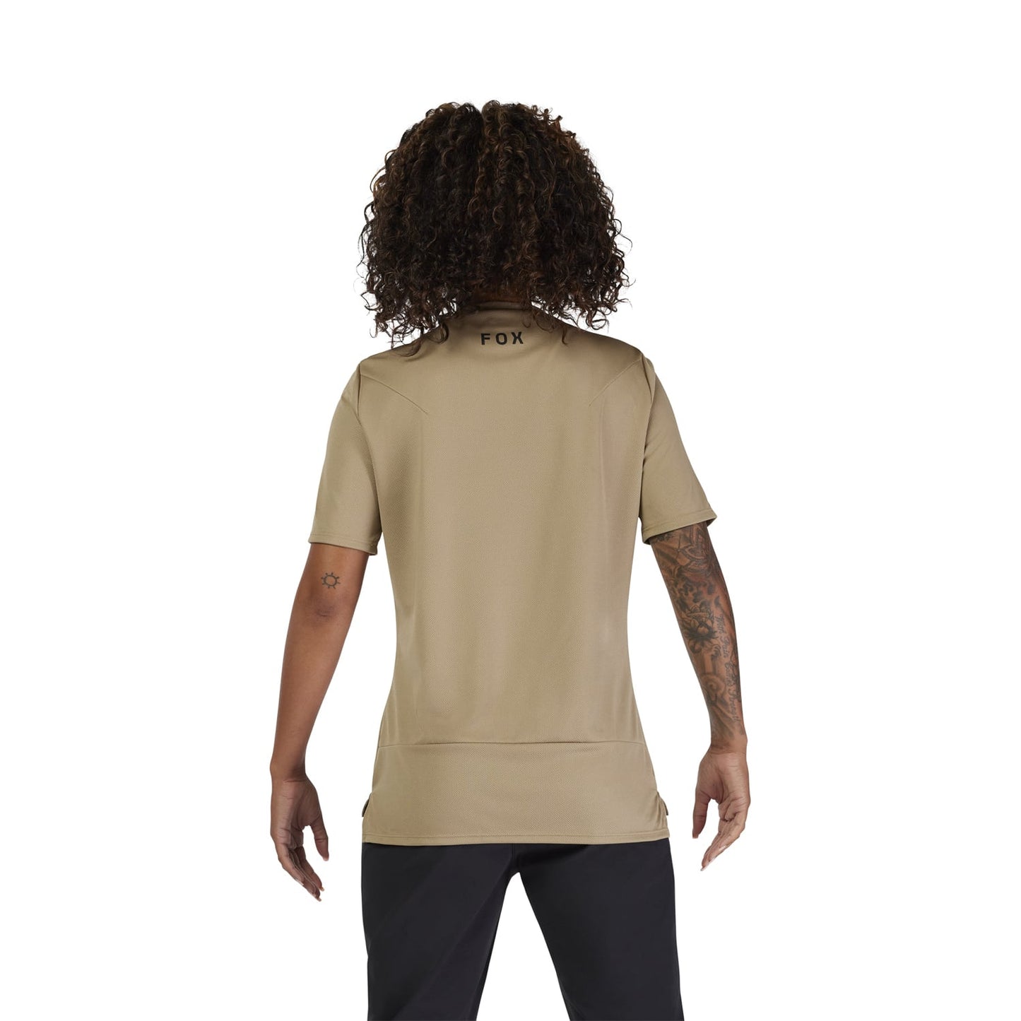 Maillot FOX RANGER HEAD Femme Manches Courtes Beige