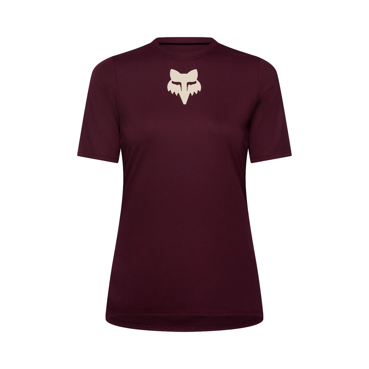 Maillot FOX RANGER HEAD Femme Manches Courtes Bordeaux