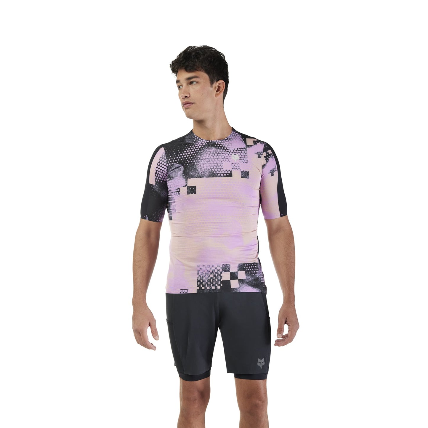 Maillot FOX FLEXAIR ASCENT PULSE Manches Courtes Noir/Rose