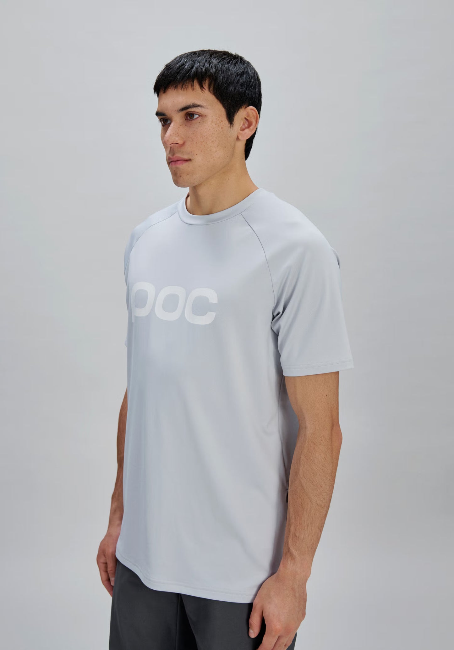 Maillot POC REFORM ENDURO Manches Courtes Gris Clair