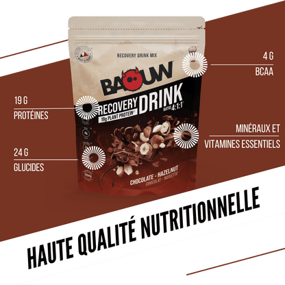 Boisson de Récupération BAOUW RECOVERY (500g) Chocolat Noisette