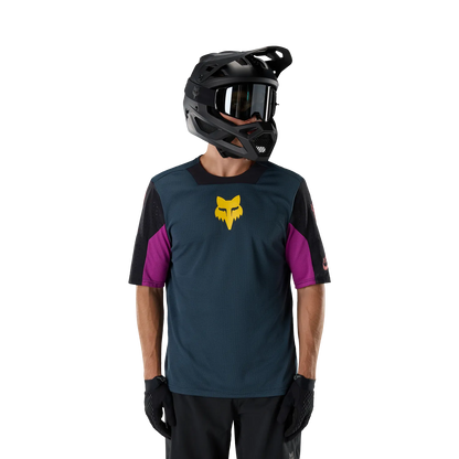Maillot FOX DEFEND CREATION Manches Courtes Bleu
