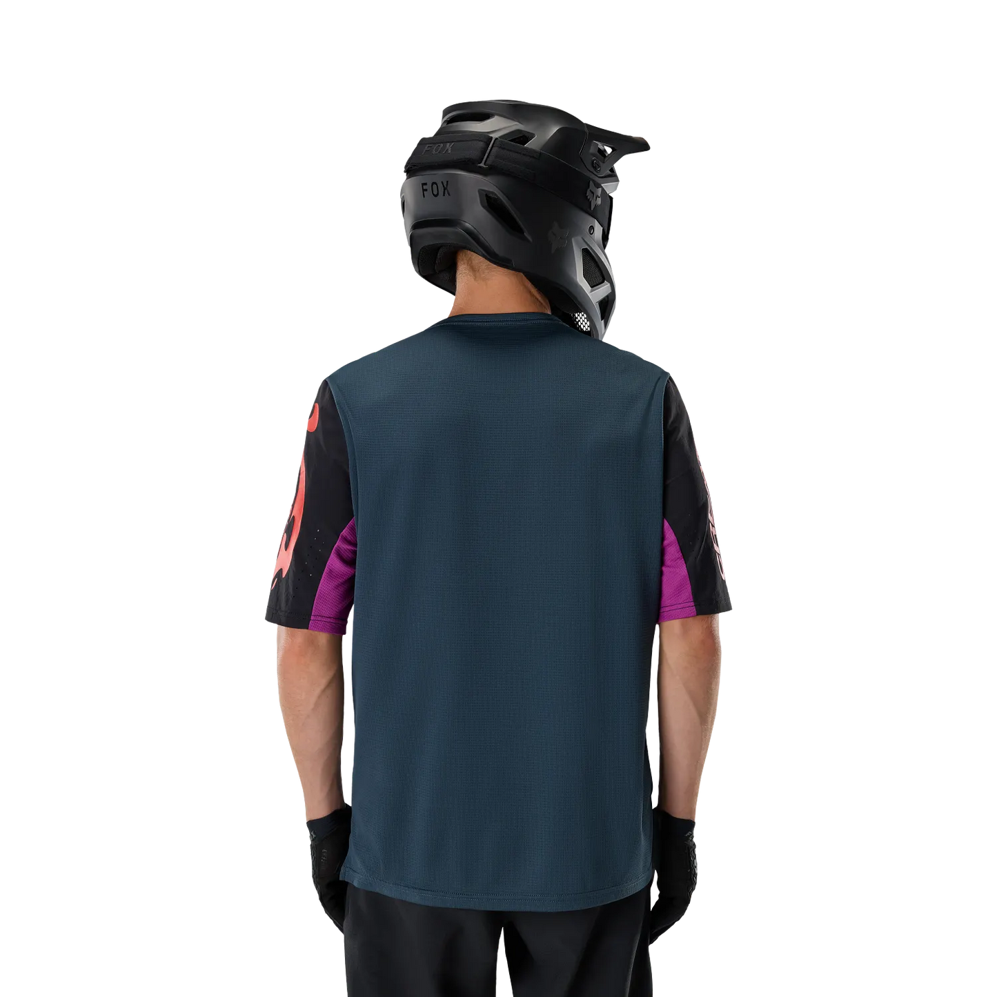 Maillot FOX DEFEND CREATION Manches Courtes Bleu