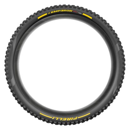 Pneu PIRELLI SCORPION EMPEROR 27.5x2.40 Soft DualWall Tubeless Ready Souple Noir/Jaune Team Edition