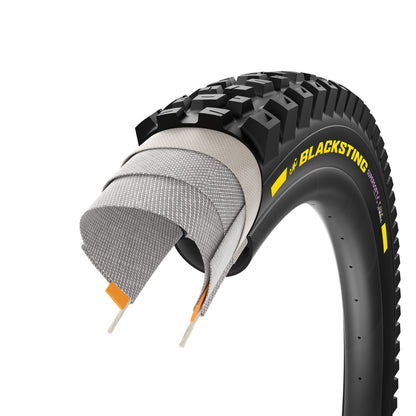 Pneu PIRELLI SCORPION BLACK STING 29x2.40 Supersoft DH+Wall Tubeless Ready Souple Noir/Jaune Team Edition