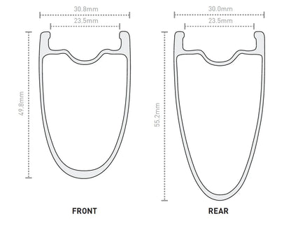 Roue Arrière ENVE SES 4.5 PRO Tubeless Ready (Center Lock) Noir