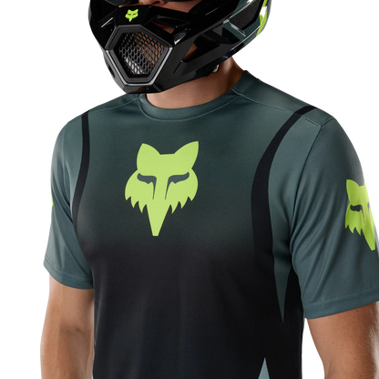 Maillot FOX RANGER FOUNDRY Manches Courtes Vert Sauge