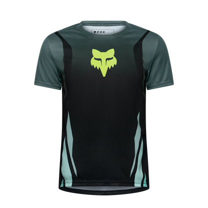 Maillot FOX RANGER FOUNDRY Junior Manches Courtes Vert Sauge