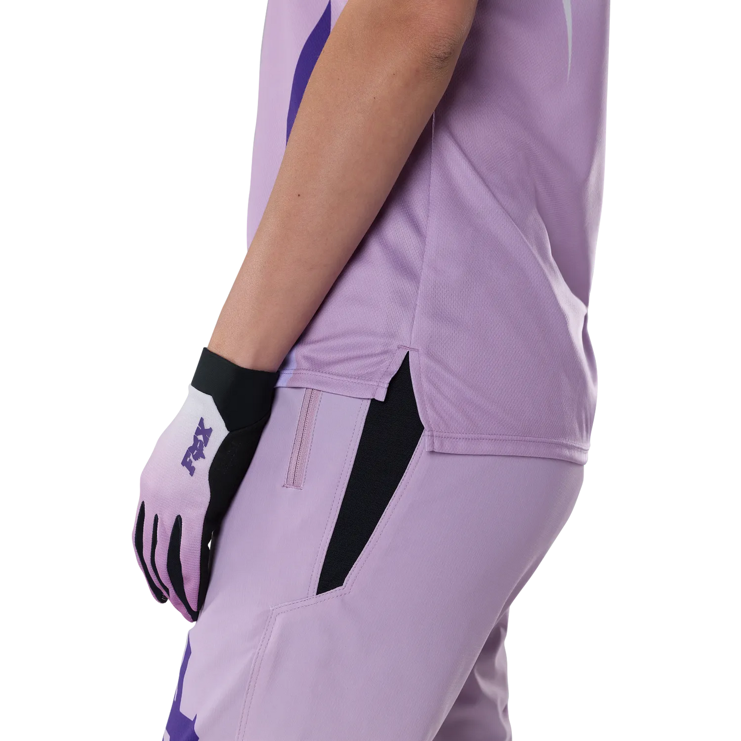 Maillot FOX RANGER FOUNDRY Femme Manches Courtes Lavande
