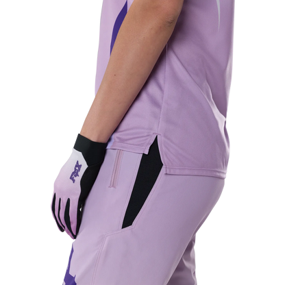 Maillot FOX RANGER FOUNDRY Femme Manches Courtes Lavande