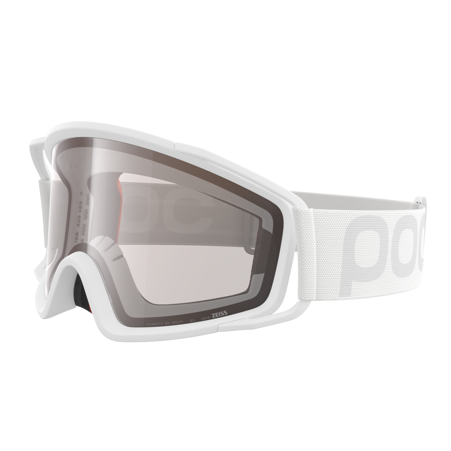Masque POC ZYGON Blanc Écran Clarity Trail Cloudy Brown
