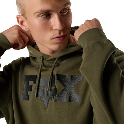 Sweat à Capuche FOX F HEAD X FLEECE Vert