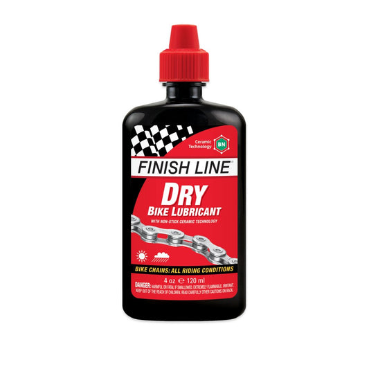 Lubrifiant pour Chaîne FINISH LINE DRY LUBE Teflon - Toutes Conditions (120 ml)