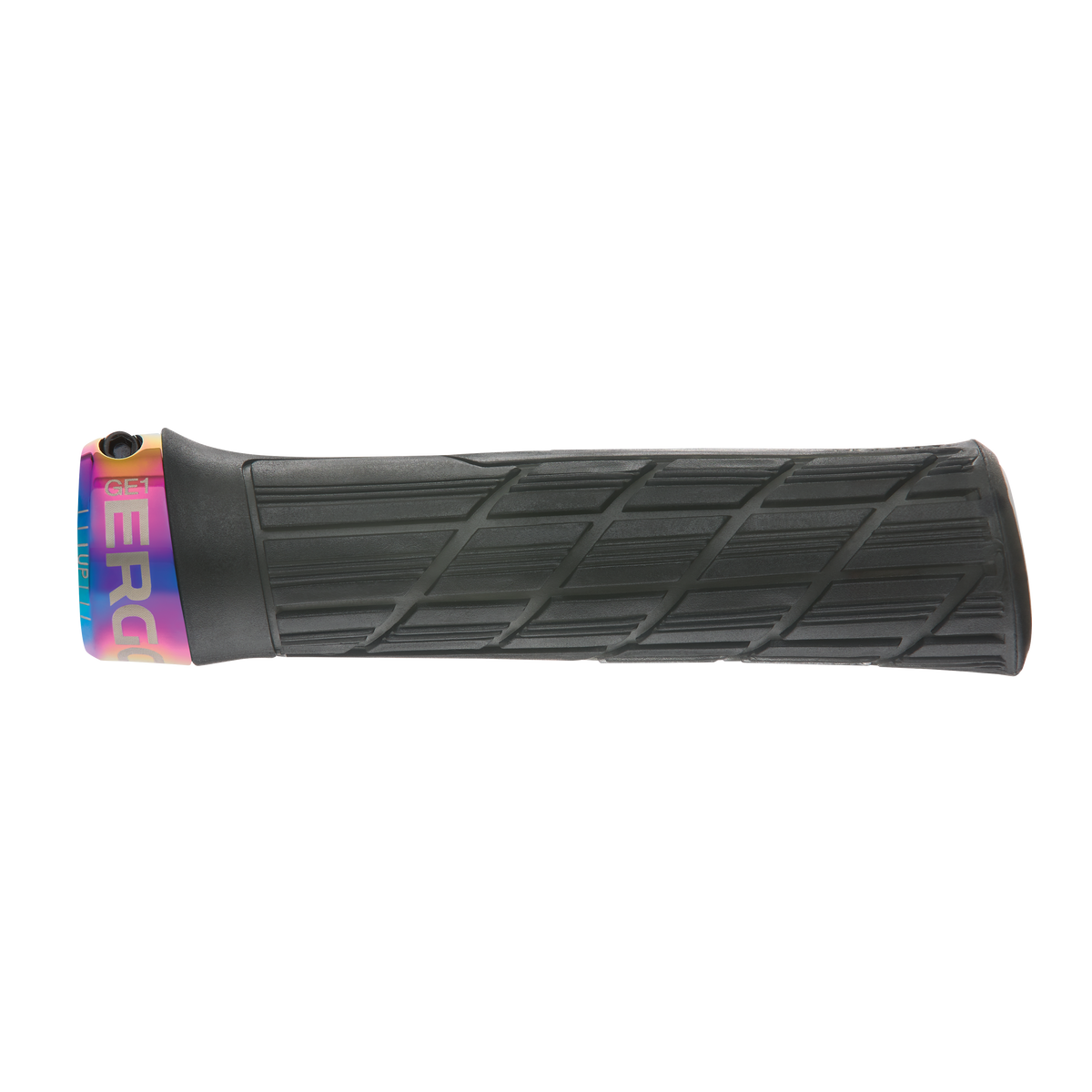 Grips ERGON GE1 EVO Factory Noir Stealth Frozen colliers Oil Slick - détail