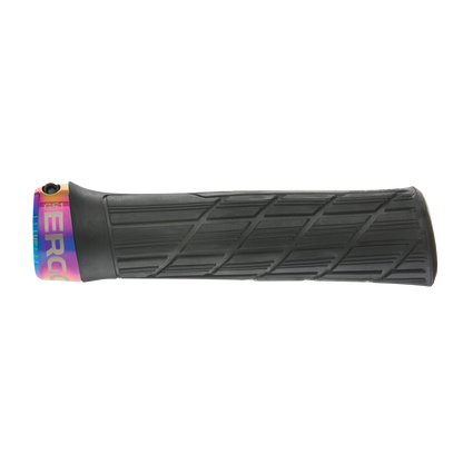 Grips ERGON GE1 EVO Factory Noir Stealth Frozen colliers Oil Slick - détail