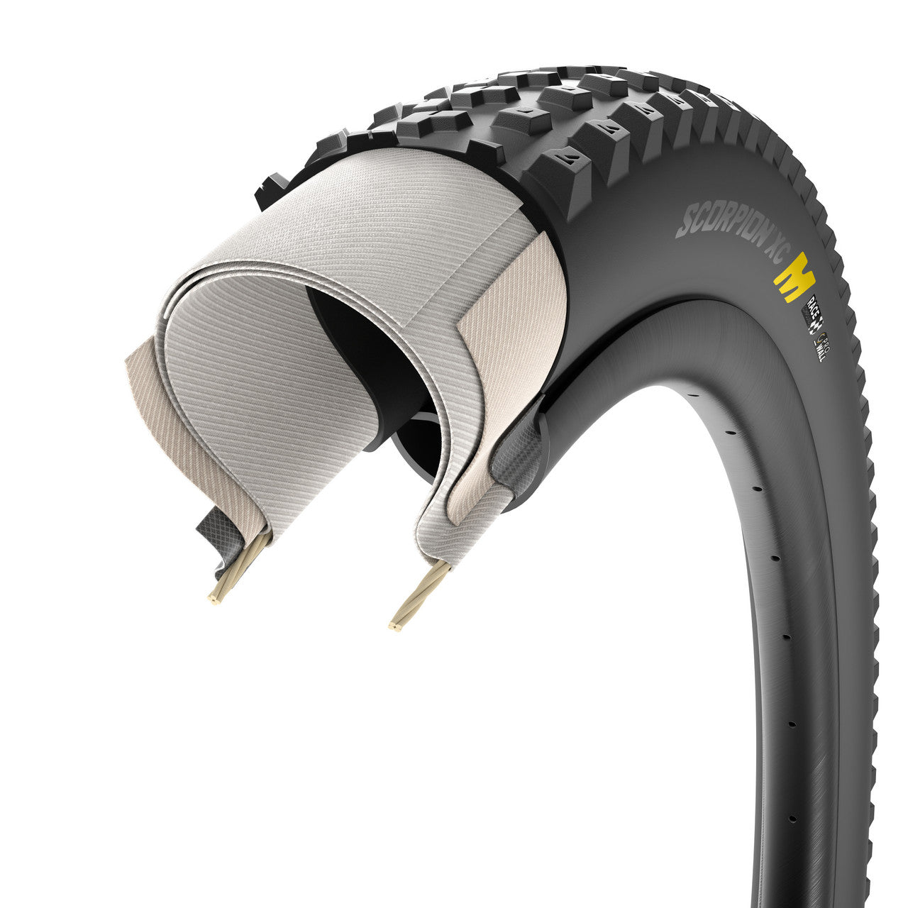 Pneu PIRELLI SCORPION RACE XC M ProWall 29x2.40 Tubeless Ready Souple Noir/Beige Retro