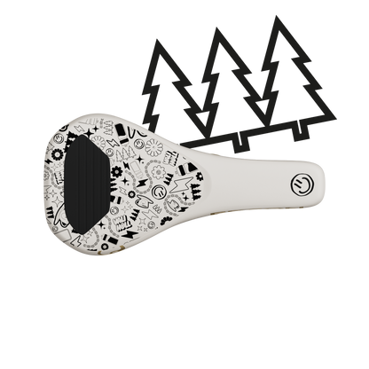 Selle ERGON SM Downhill Comp Vali Höll Edition Blanc rails CrMo - détail