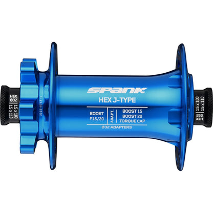 Moyeu Avant SPANK HEX 15/20 mm Boost Bleu