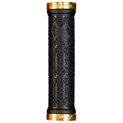 Grips REVERSE COMPONENTS STAMP Lock-On Ø 30mm Noir/Or