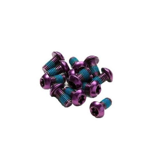 Kit 12 Vis de Disque REVERSE COMPONENTS Anodisées Violet