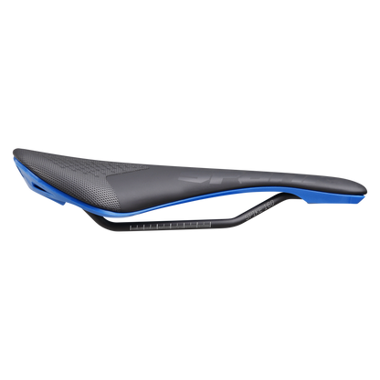 Selle SPANK SPIKE 160 Cuir Rails CrMo Bleu