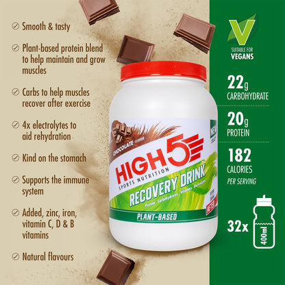 Boisson de Récupération HIGH5 PLANT-BASED RECOVERY DRINK (1.6kg) Chocolat