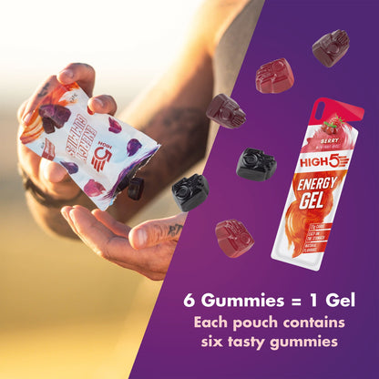Gommes Énergétiques HIGH5 ENERGY GUMMIES (26g) Fruits Rouge