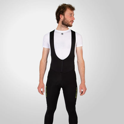 Cuissard Long à Bretelles ENDURA WINDCHILL Noir/Jaune
