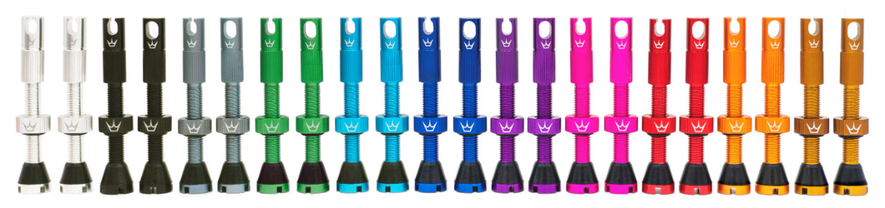 Valves Tubeless PEATY'S x Chris King MK2 Presta 42 mm (x2) Bleu
