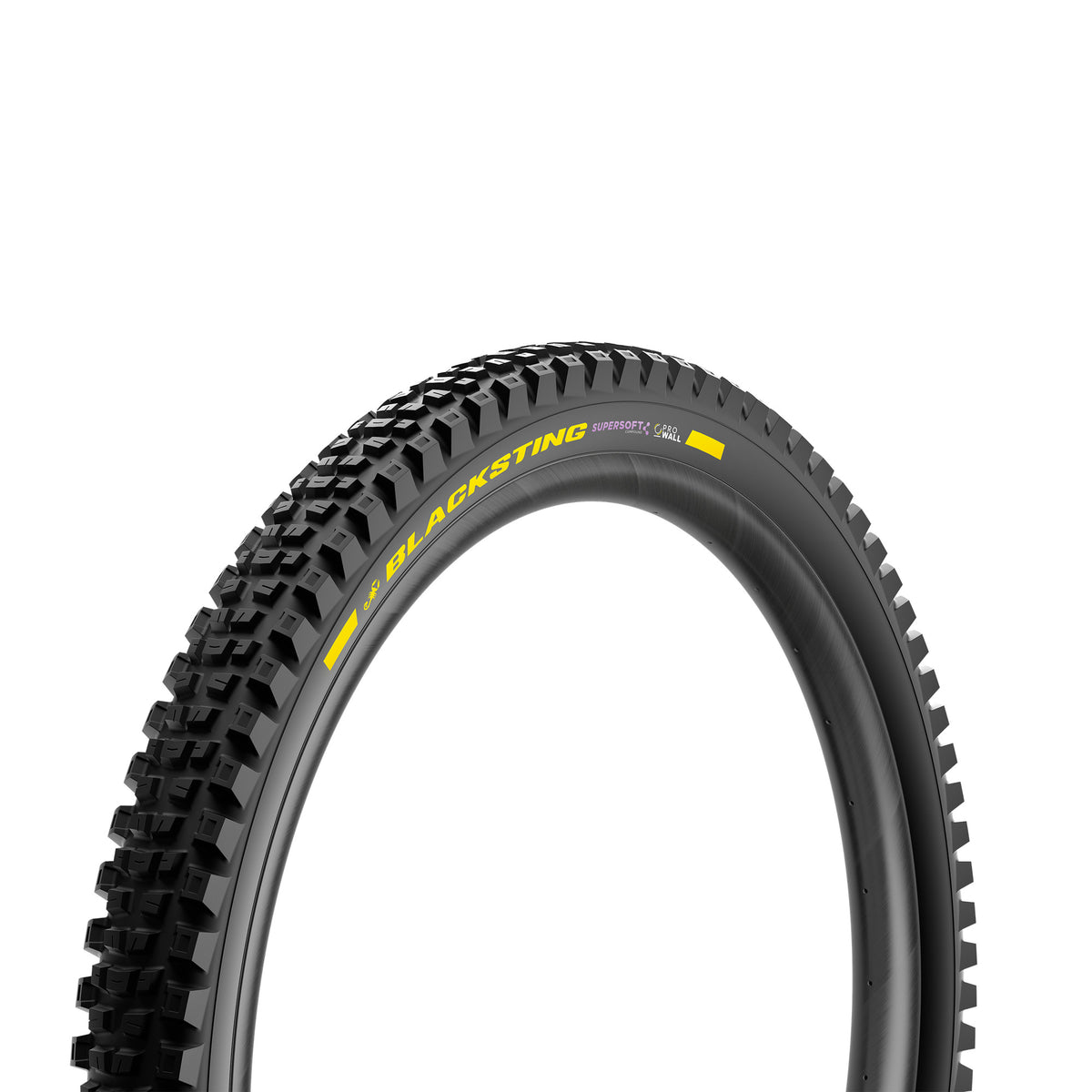 Pneu PIRELLI SCORPION BLACK STING 29x2.40 Supersoft ProWall Tubeless Ready Souple Noir/Jaune Team Edition