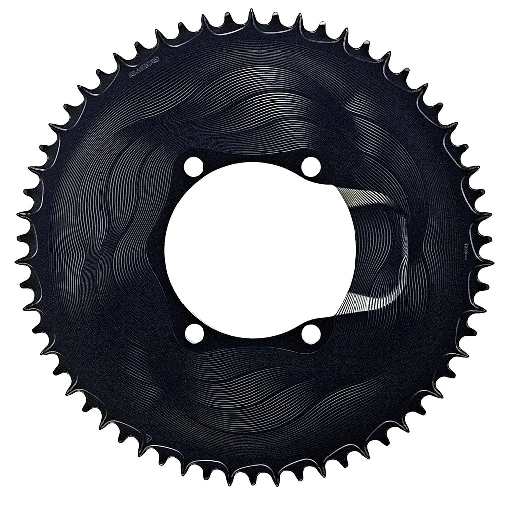 Plateau Mono 12V ALUGEAR AERO 110 BCD pour Shimano Noir