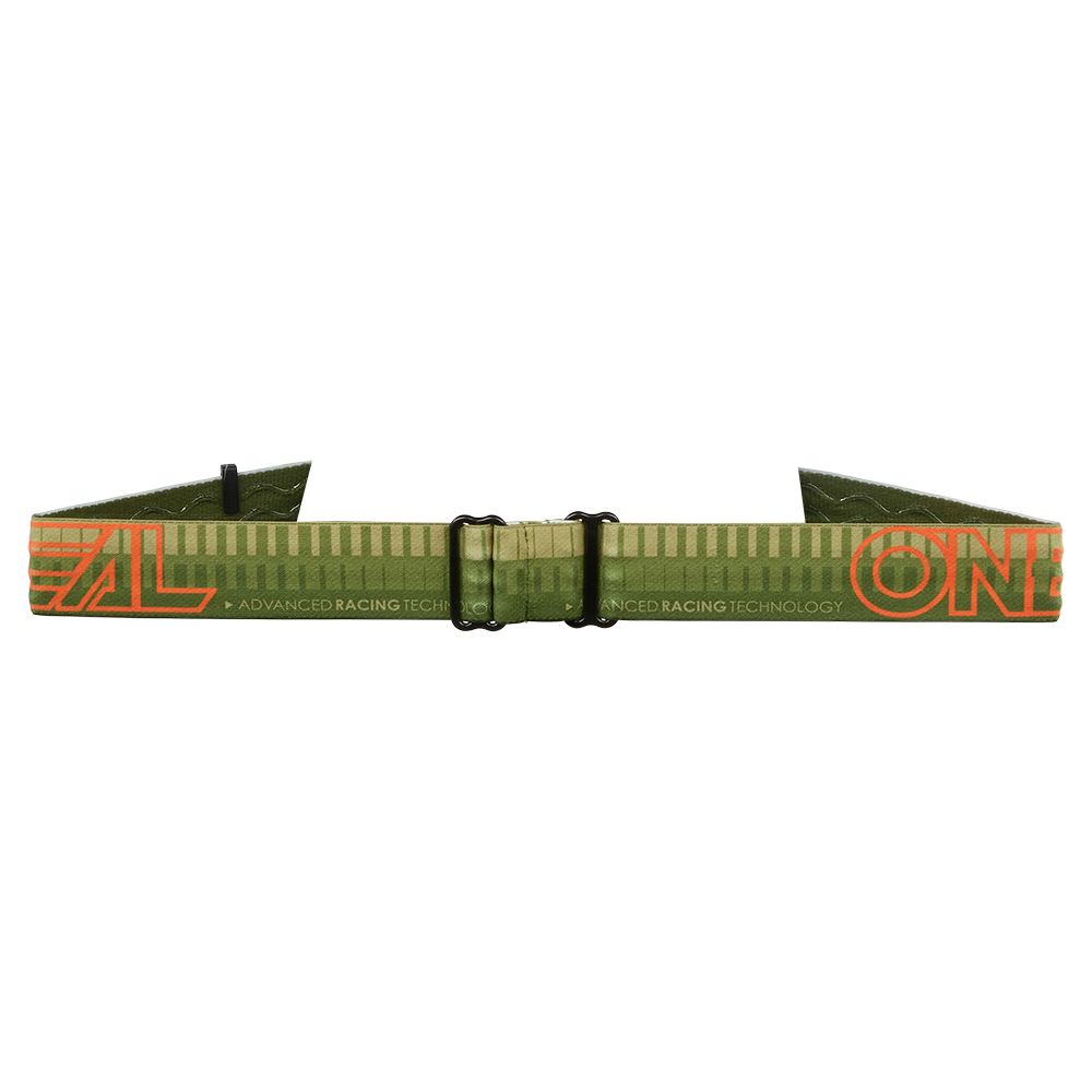 Masque O'NEAL B-10 STRIPED Vert/Orange Écran Silver Mirror