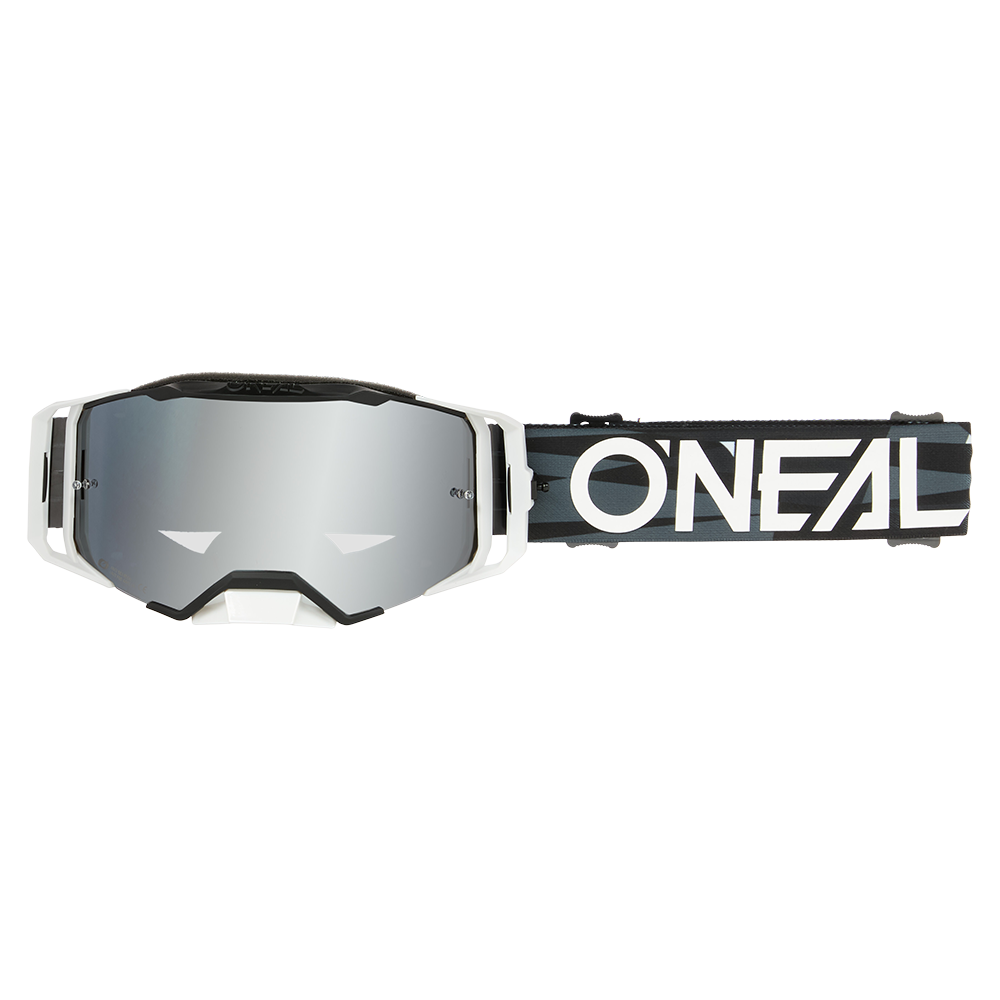 Masque O'NEAL B-33 ICTUS Noir/Blanc Écran Silver Mirror