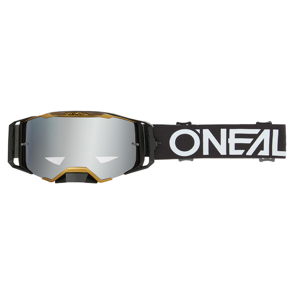 Masque O'NEAL B-33 HEXA Noir/Or Écran Silver Mirror