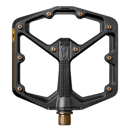 Pédales Plates CRANKBROTHERS STAMP 11 Large Noir/Or