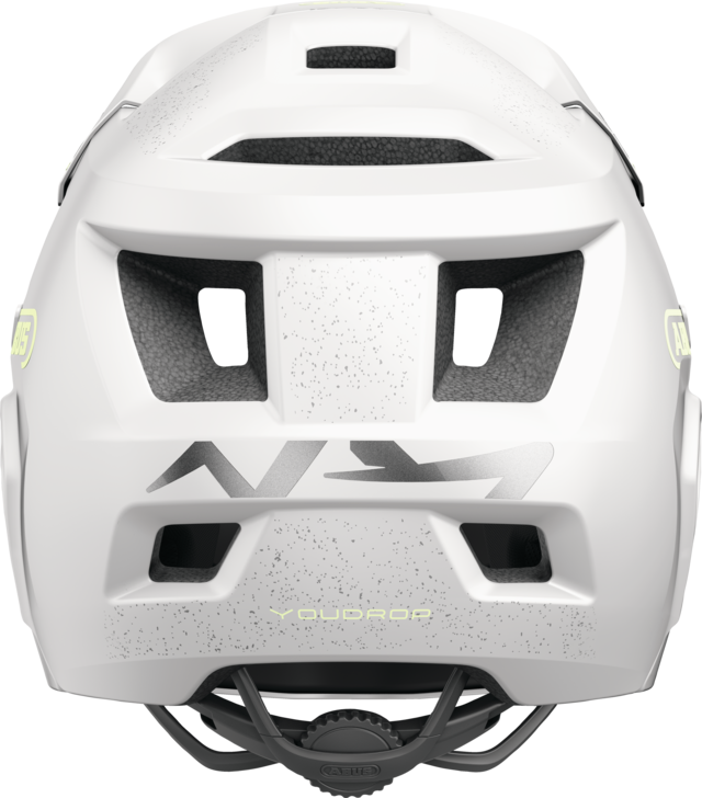 Casque VTT ABUS YOUDROP FF Junior Lemon Blanc