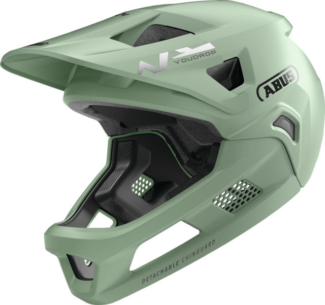 Casque VTT ABUS YOUDROP FF Junior Mist Vert