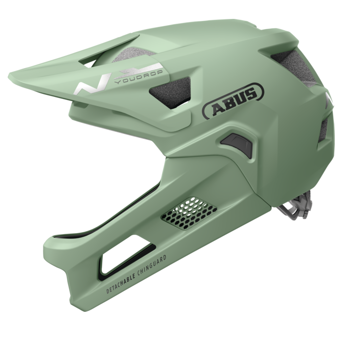 Casque VTT ABUS YOUDROP FF Junior Mist Vert