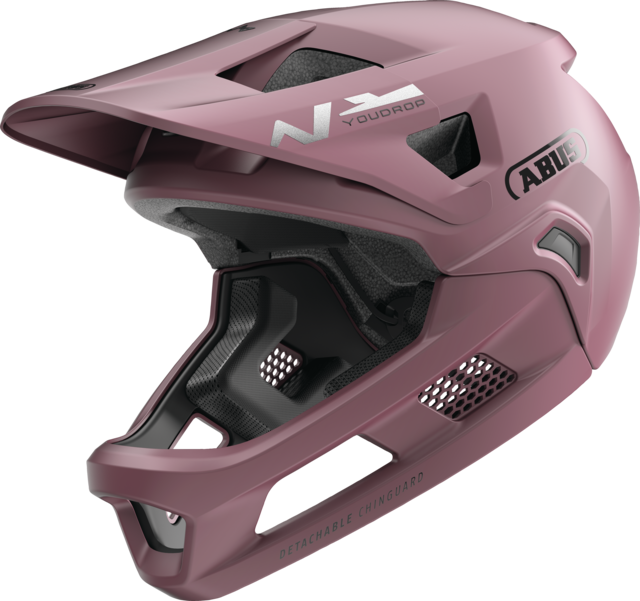 Casque VTT ABUS YOUDROP FF Junior Blush Rouge