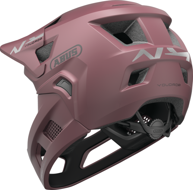 Casque VTT ABUS YOUDROP FF Junior Blush Rouge