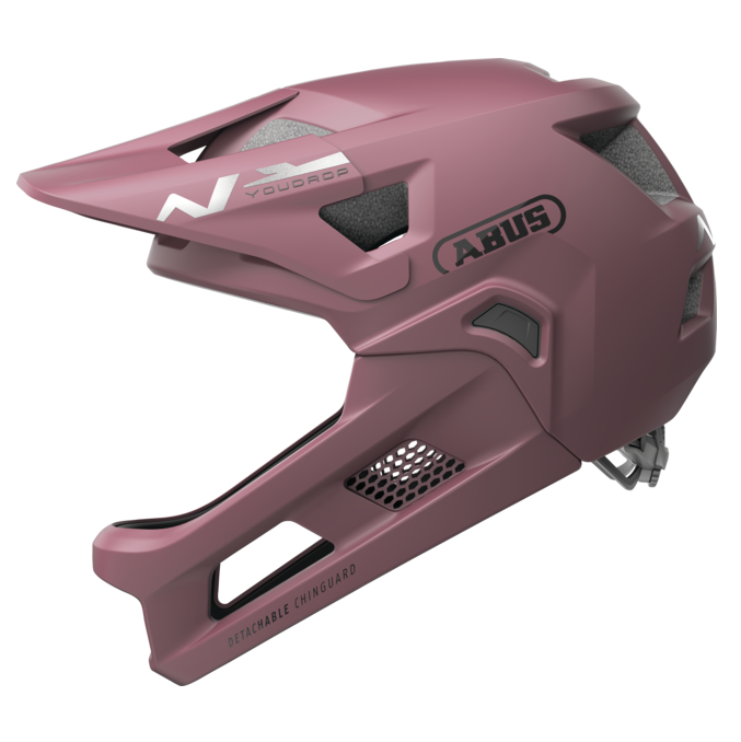 Casque VTT ABUS YOUDROP FF Junior Blush Rouge