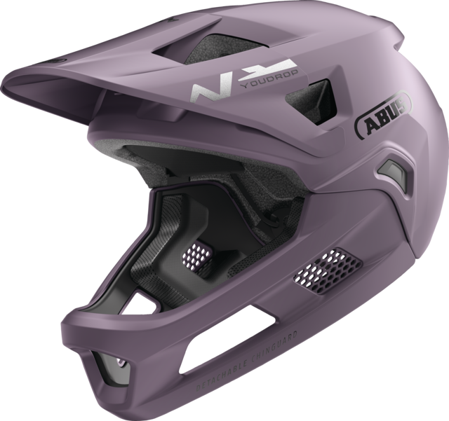Casque VTT ABUS YOUDROP FF Junior Salt Violet