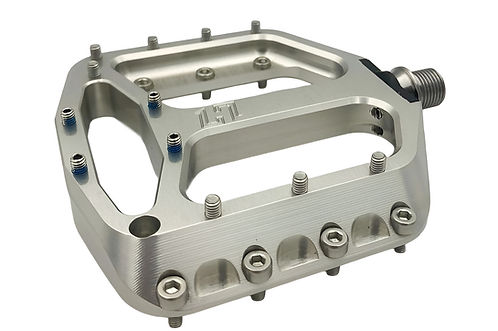 Pédales Plates HXR COMPONENTS AXE ACIER Brut
