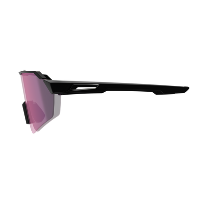 Lunettes LEATT RIDEVIZ LITE LARGE Satin Noir Verre Iriz Crystal Violet