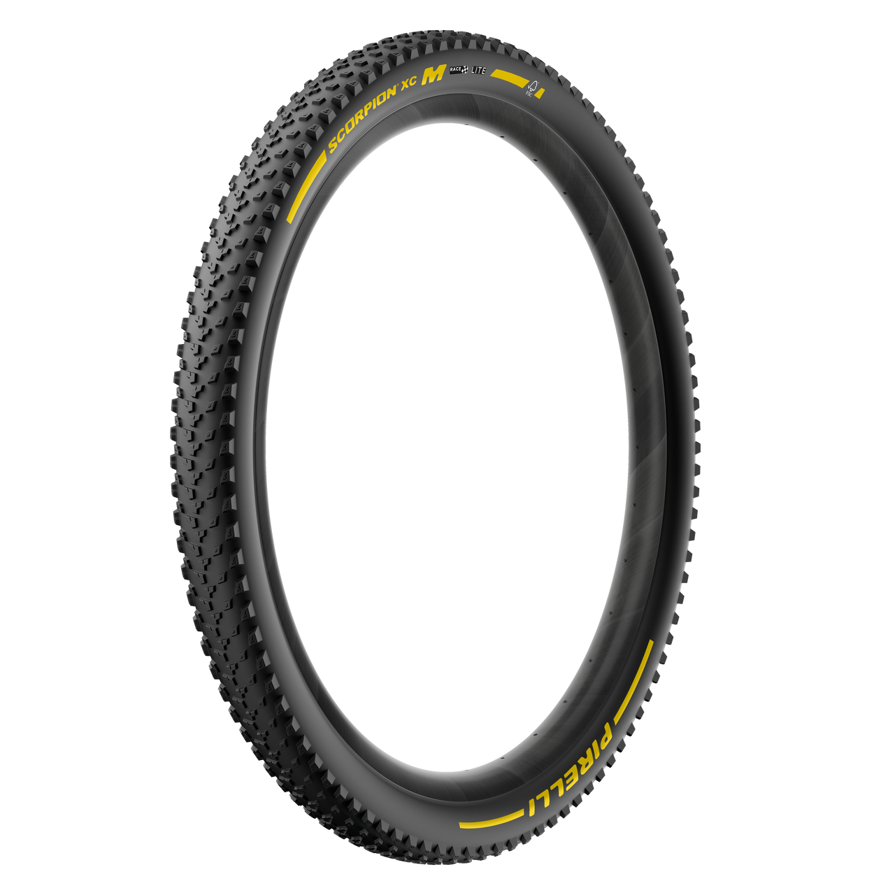 Pneu PIRELLI SCORPION RACE XC M Lite 29x2.40 Tubeless Ready Souple Noir/Jaune Team Edition
