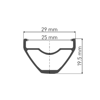 Roue Arrière DT SWISS X 1900 SPLINE 29'' 25 mm 12x148 mm